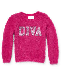 Girls eyelash sweater online
