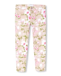 Girls Floral Print Woven Jeggings  The Children's Place CA - SUGARCANE