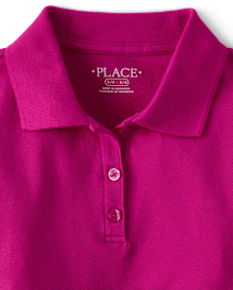 Girls Uniform Pique Polo - Plus