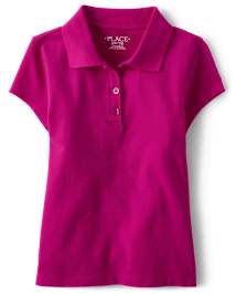 Girls Uniform Pique Polo - Plus