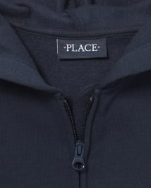 Girls Uniform French Terry Zip Up Hoodie