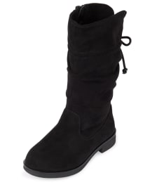 Toddler Girls Faux Suede Slouch Boots BLACK The Children s Place CA