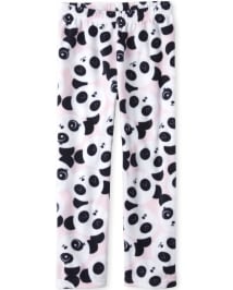 Girls Panda Print Fleece Pajama Pants PINK The Children s Place CA