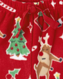 Unisex Kids Matching Family Christmas Long Sleeve Dear Santa Print Fleece Pajamas RED The Children s Place CA