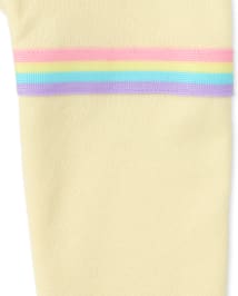 Baby And Toddler Girls Rainbow Striped French Terry Sweatshirt