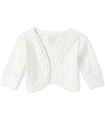 Girls white shrug clearance
