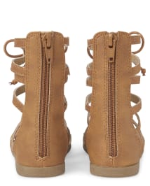 Girls tall gladiator sandals hot sale