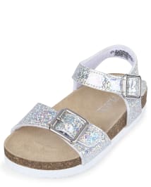 Girls holographic sandals on sale