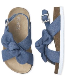 Girls denim sandals sale