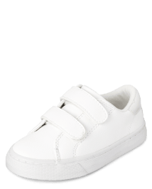 Toddler Girls Uniform Faux Leather Sneakers WHITE The Children s Place CA