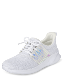 Girls Holographic Running Sneakers