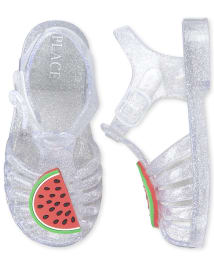 Toddler Girls Glitter Watermelon Jelly Sandals METALLIC The Children s Place CA
