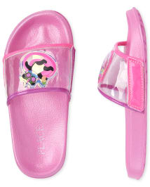 Girls Holographic Unicorn And Pandacorn Plastic Slides The
