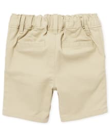 Toddler Girls Uniform Stretch Chino Shorts 2-Pack