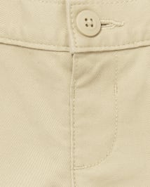 Toddler Girls Uniform Stretch Chino Shorts 2-Pack