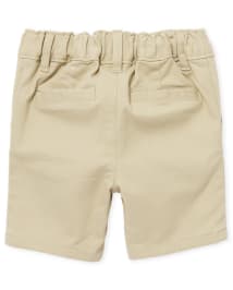 Toddler Girls Uniform Stretch Chino Shorts 2-Pack
