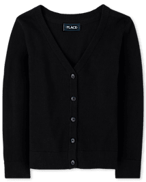 Black v neck cardigan ladies deals