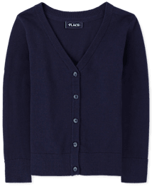 Cardigan à col en V pour fille