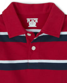 Polo en jersey rayé uniforme pour bébé et tout-petit garçon