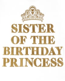 T-shirt graphique anniversaire sœur pour bébé et toute-petite fille