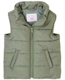 Girls olive vest hotsell