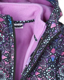 Girls Long Sleeve Print 3 In 1 Jacket BLACK The Children s Place CA