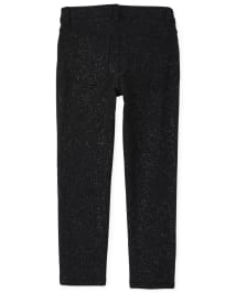 Black glitter jeggings clearance