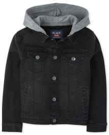Guys hooded denim jacket online