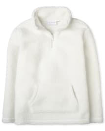 Girls sherpa sweater discount