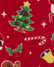 Baby And Toddler Matching Family Christmas Crew Snug Fit Cotton And Fleece Pajamas