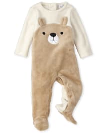 Combinaison douillette ourson a manches longues pour bebe garcon The Children s Place CA
