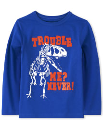 T-shirt graphique Trouble pour bébé et tout-petit garçon