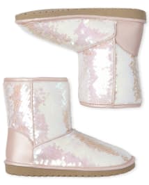 Girls sequin boots sale