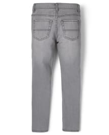 Boys husky white jeans discount