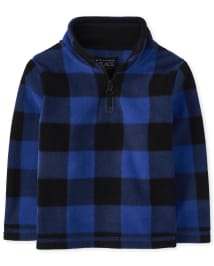 Buffalo plaid half zip clearance