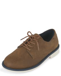 Boys Faux Leather Oxford Dress Shoes TAN The Children s Place CA