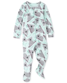 Pyjama une piece en coton a manches longues et imprime koala pour bebe et toute petite fille CRYSTALMNT The Children s Place CA
