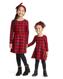 Buffalo check baby online dress