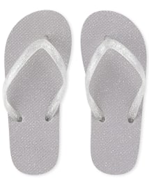 Girls glitter flip shop flops