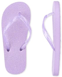 Girls glitter flip hotsell flops