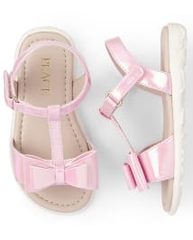 Kids pink sandals online