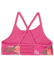 Maillot de bain bikini fleuri pour fille