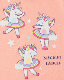 Baby And Toddler Girls Unicorn Graphic Tee 3-Pack