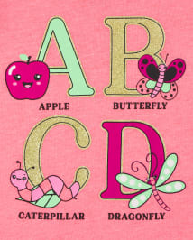 Baby And Toddler Girls Trend Graphic Tee 3-Pack