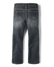 Boys Non-Stretch Bootcut Jeans 2-Pack