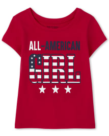 Baby And Toddler Girls Matching Family Americana All American Graphic Tee