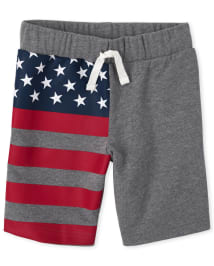 Boys Americana Flag French Terry Shorts