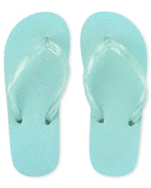Girls glitter 2025 flip flops