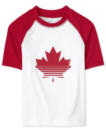 Boys Canada Day Rashguard