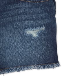 Short en jean avec ceinture pour fille